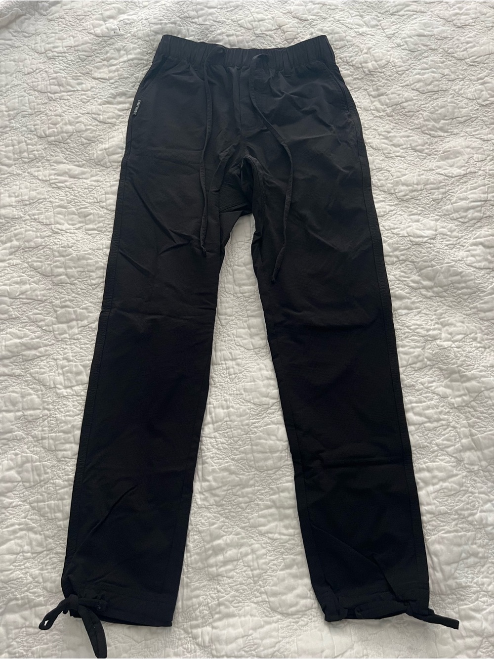 COALATREE Black Hiking Pants with Ankle Ties and Water Resistant